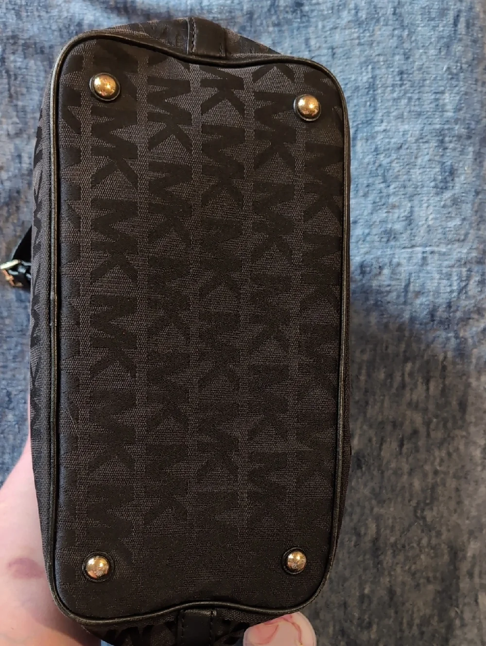 Michael Michael Kors Black MK Logo Tote Bag